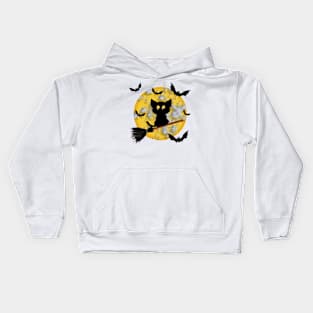 Halloween Cat Kids Hoodie